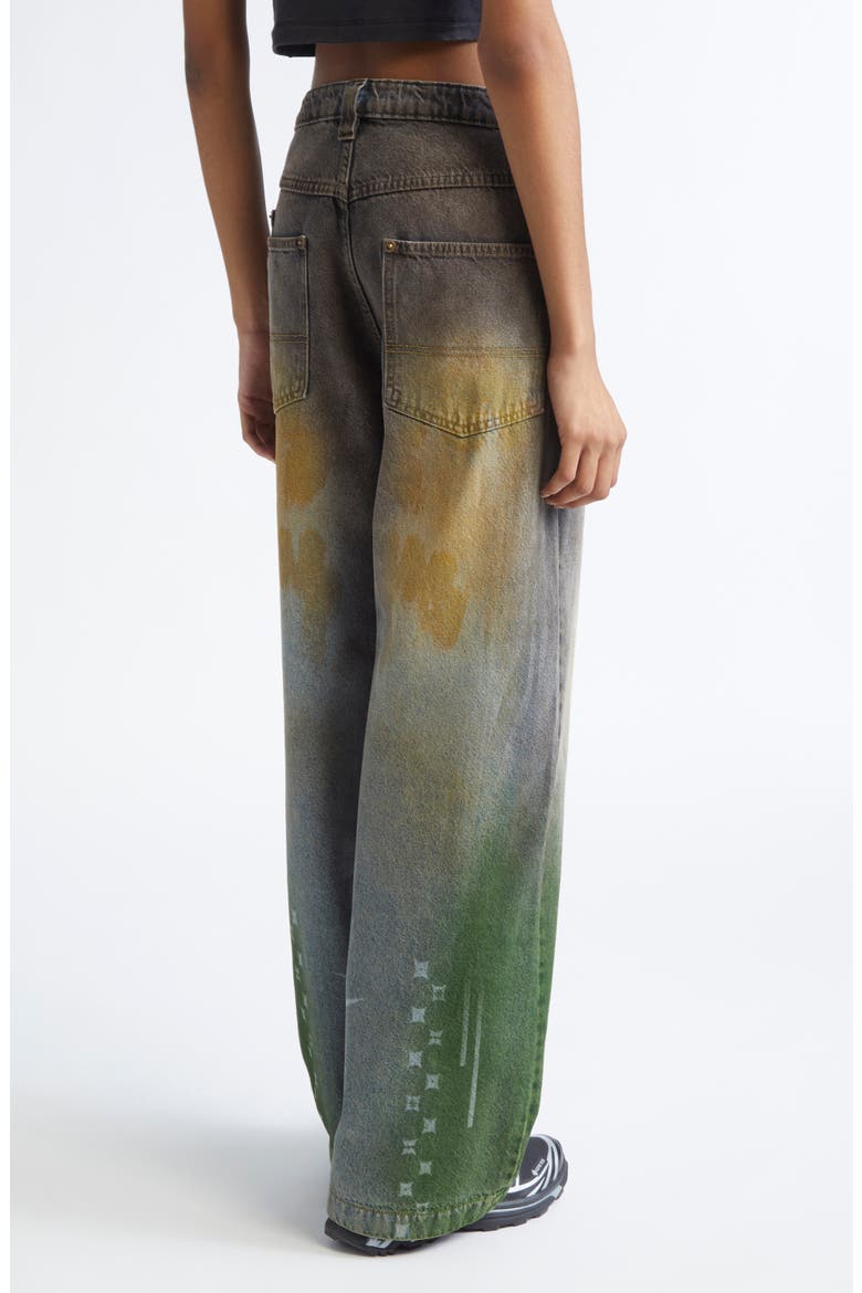 Baggy Wide Leg Jeans, Alternate, color, FOSSIL