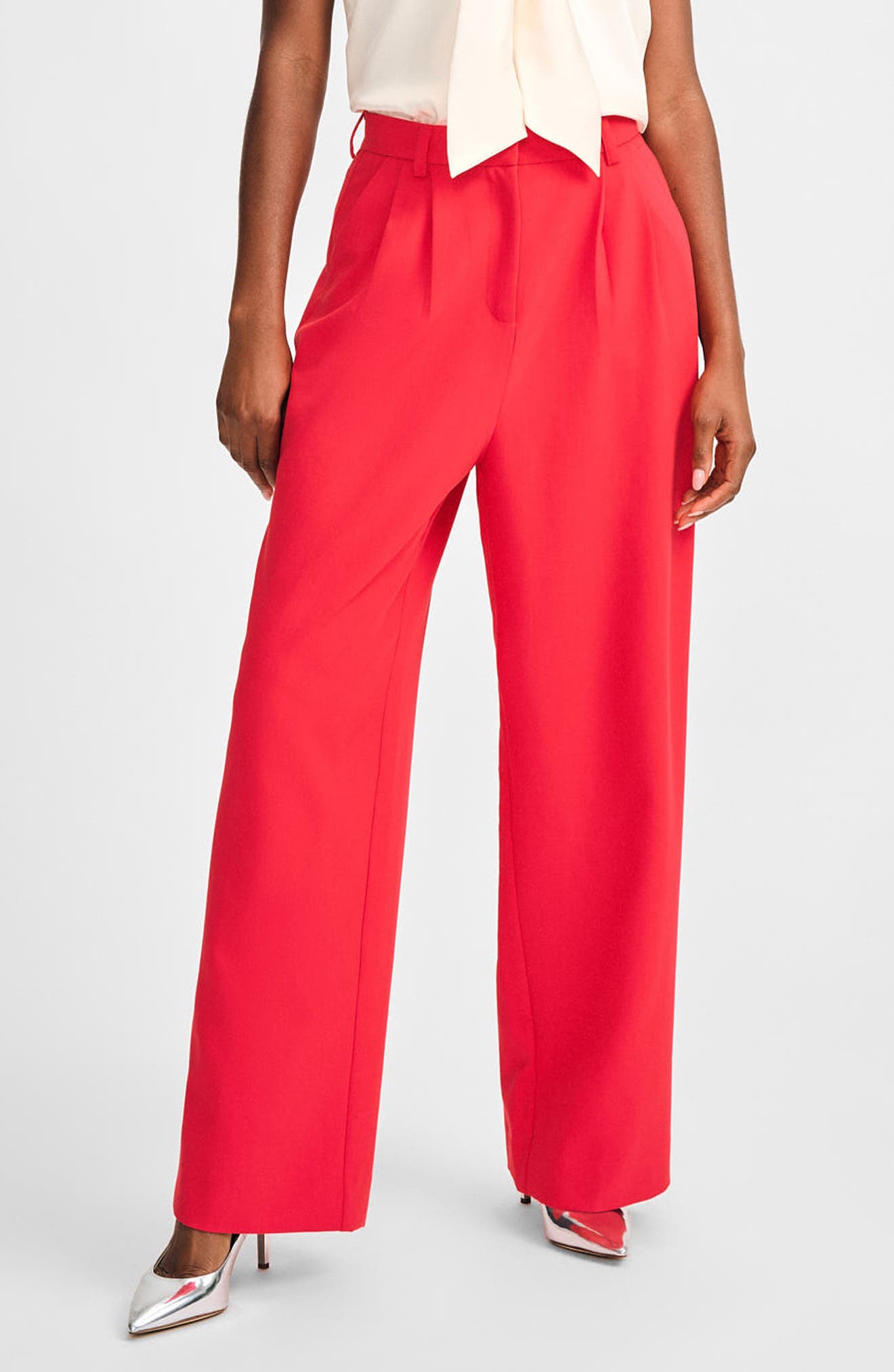 Isaac Mizrahi New York Pleated Wide Leg Pants