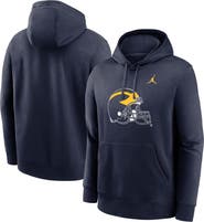Jordan Brand Men's Jordan Brand Navy Michigan Wolverines Primetime Alternate Logo Club Fleece Pullover Hoodie