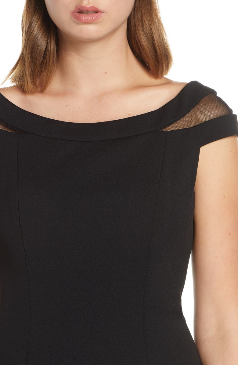 Vince Camuto Mesh Inset Sheath Dress, Alternate, color,