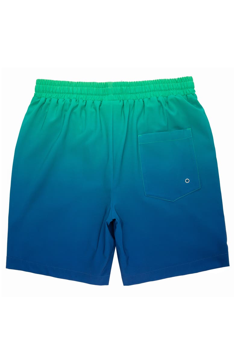 Rokka&Rolla Compression Liner Stretch Swim Trunks UPF 50+, Alternate, color, Emerald Bay