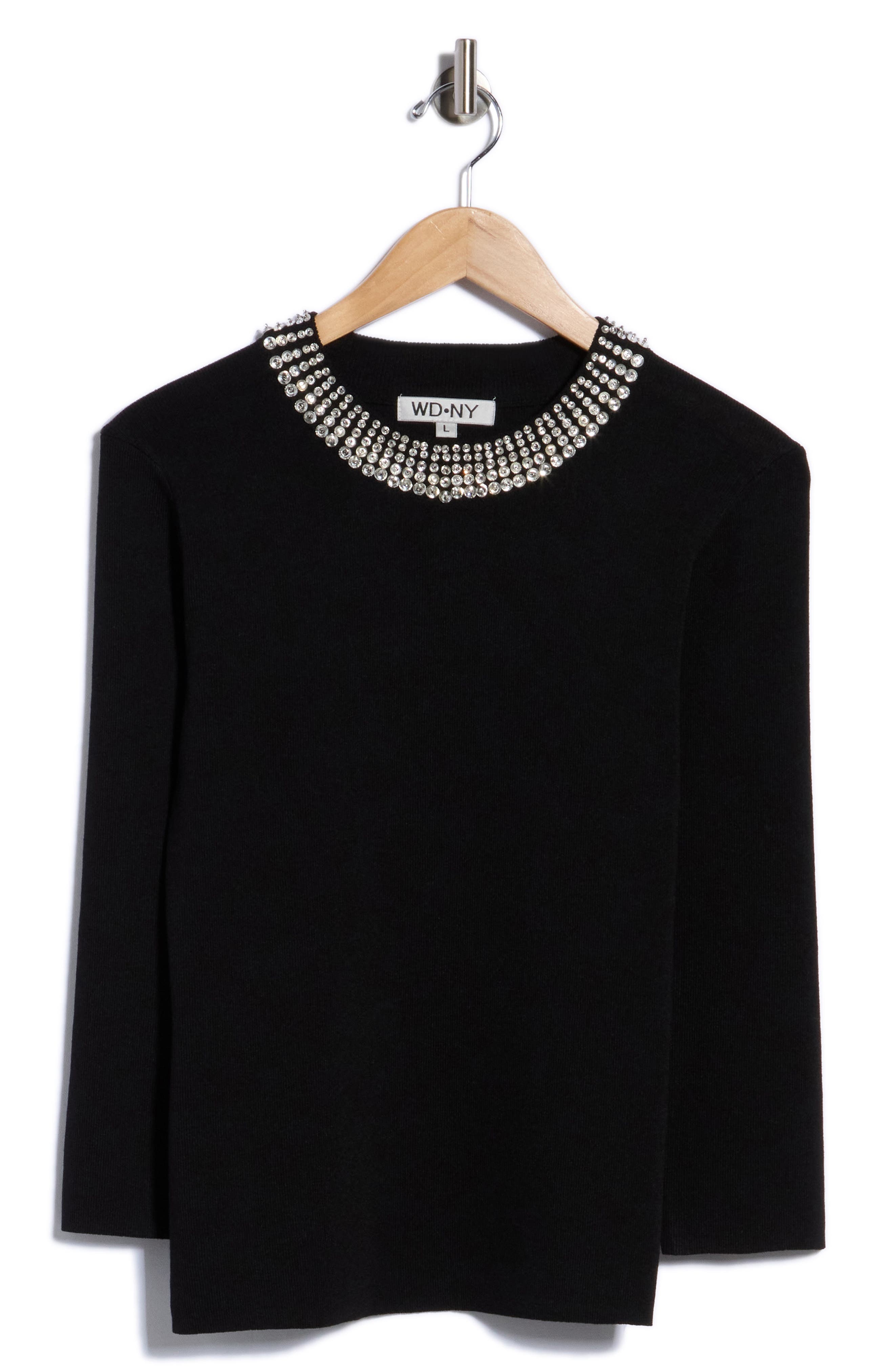 Rhinestone Crewneck Sweater
