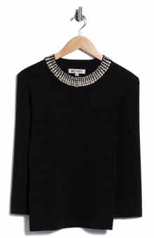 Rhinestone Crewneck Sweater