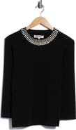 WDNY Rhinestone Crewneck Sweater