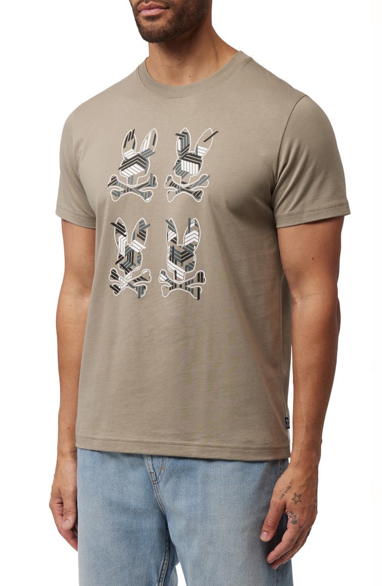 Psycho Bunny Plaza Graphic Tee, Alternate, color, 