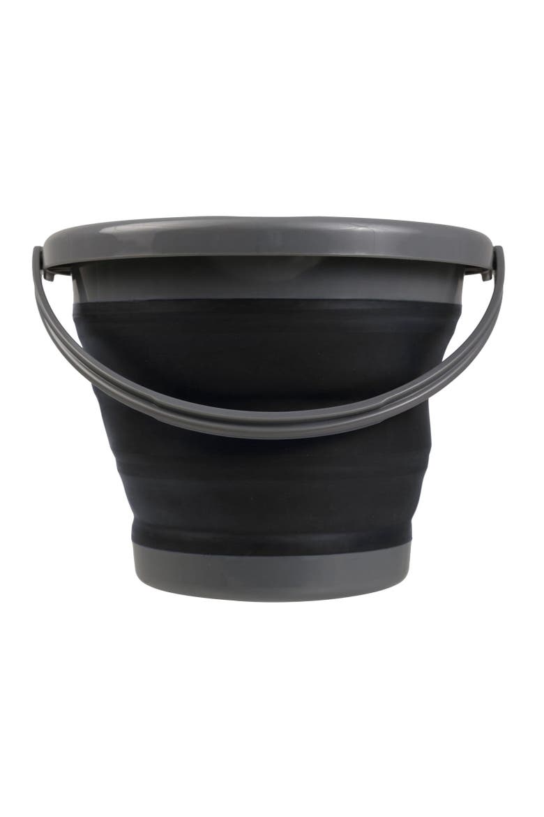 1.3gal Folding Bucket, Alternate, color, Ebony Grey