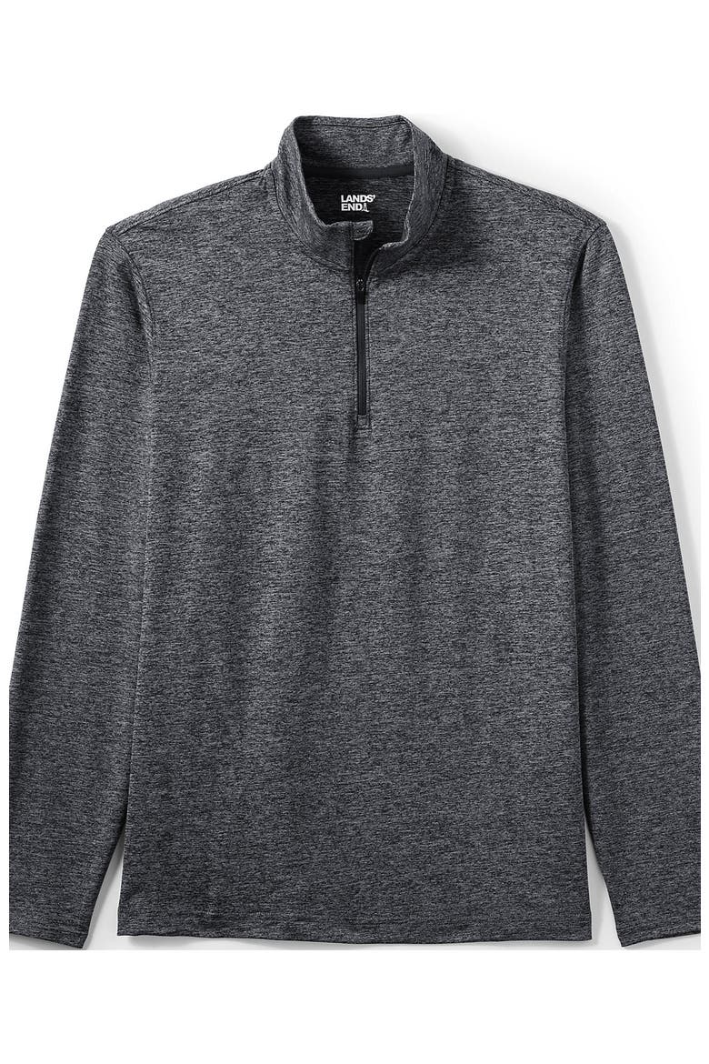 Unisex Rapid Dry Space Dye Quarter Zip Pullover Shirt, Main, color, Soapstone Space Dye