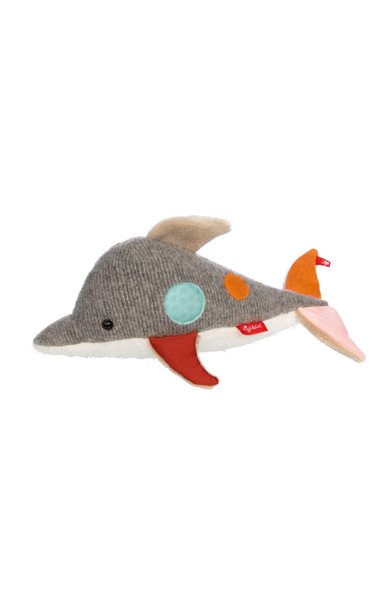 sigikid Patchwork Dolphin Plush Toy, Main, color, Multicolored