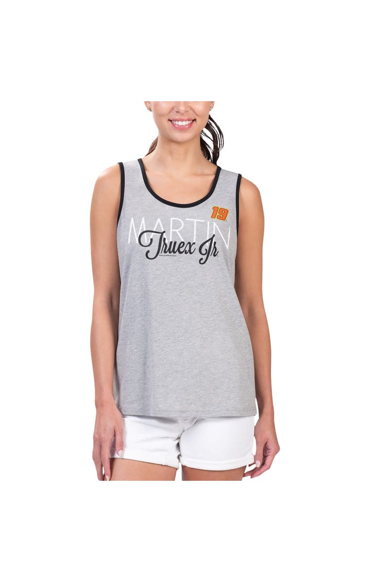 G-III 4HER BY CARL BANKS Women's G-III 4Her by Carl Banks Heather Gray Martin Truex Jr Fastest Lap Fashion Tank, Main, color, Heather Gray
