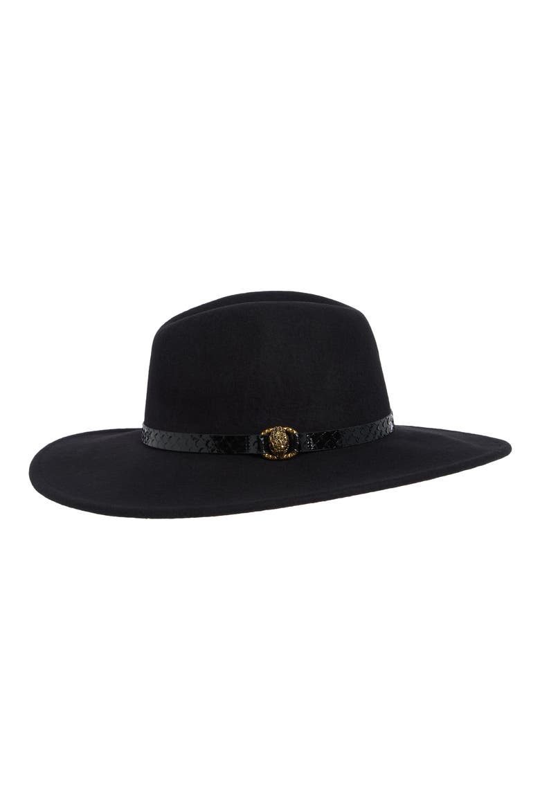 Chelsea Wool Fedora, Alternate, color, BLACK