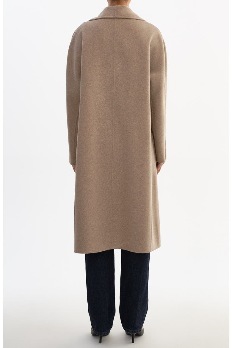 THARA | Shawl Collar Wool Coat, Alternate, color, Heather Taupe