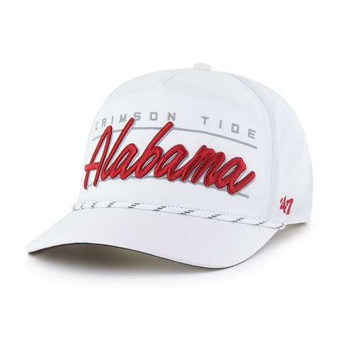 Men's '47 White Alabama Crimson Tide Condor Hitch brrr° Adjustable Hat