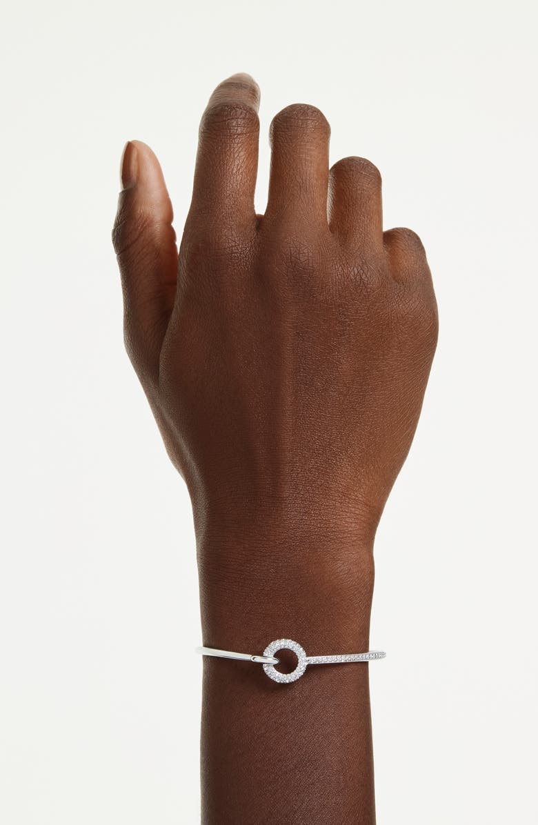 Swarovski Dextera Pavé Crystal Bracelet, Alternate, color, Silver