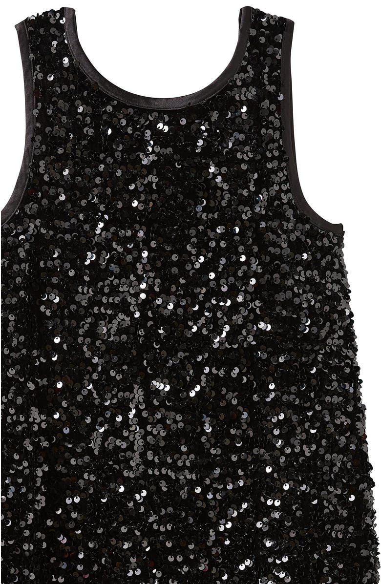 Cotton On Kids Kid's Sabrina Sleeveless Dress Up Dress, Alternate, color, Black Plush Sparkle