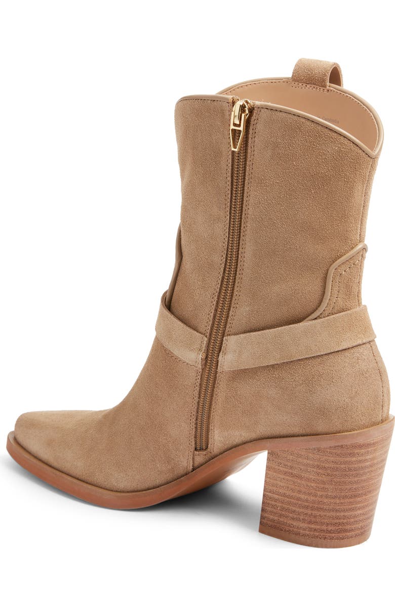 Dolce Vita Kenzen Western Harness Boot, Alternate, color, Dark Taupe Suede