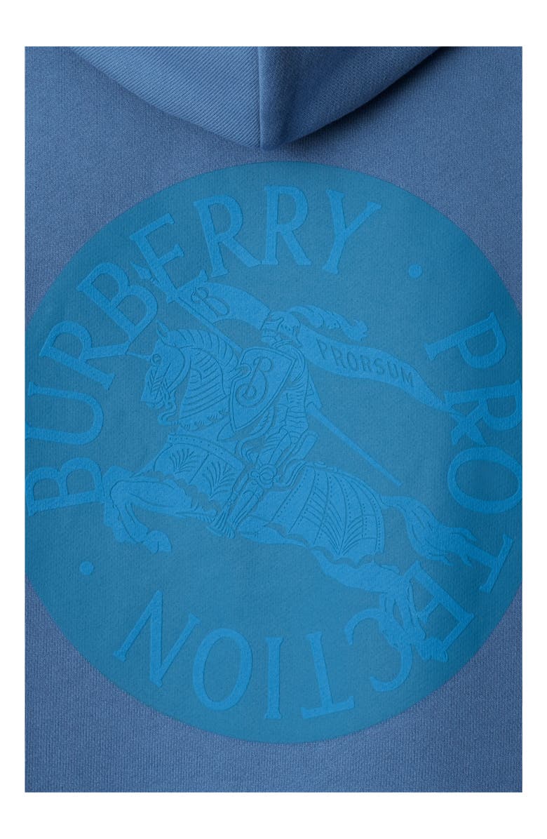 Burberry EKD Badge Cotton Hoodie, Alternate, color, Pool