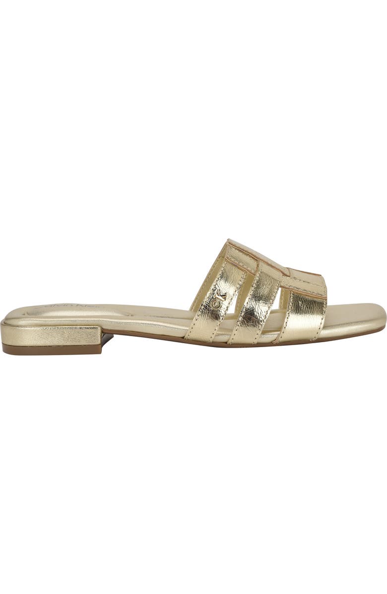 Calvin Klein Tessie Slide Sandal, Alternate, color, Gold