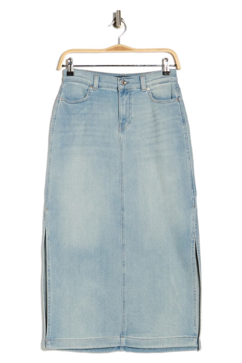 Denim Midi Skirt, Alternate, color, NADOR