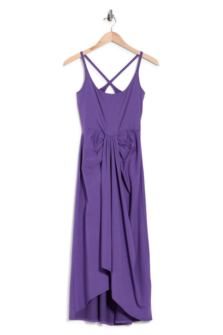 Sarong Drape Dress, Alternate, color, FOX GLOVE