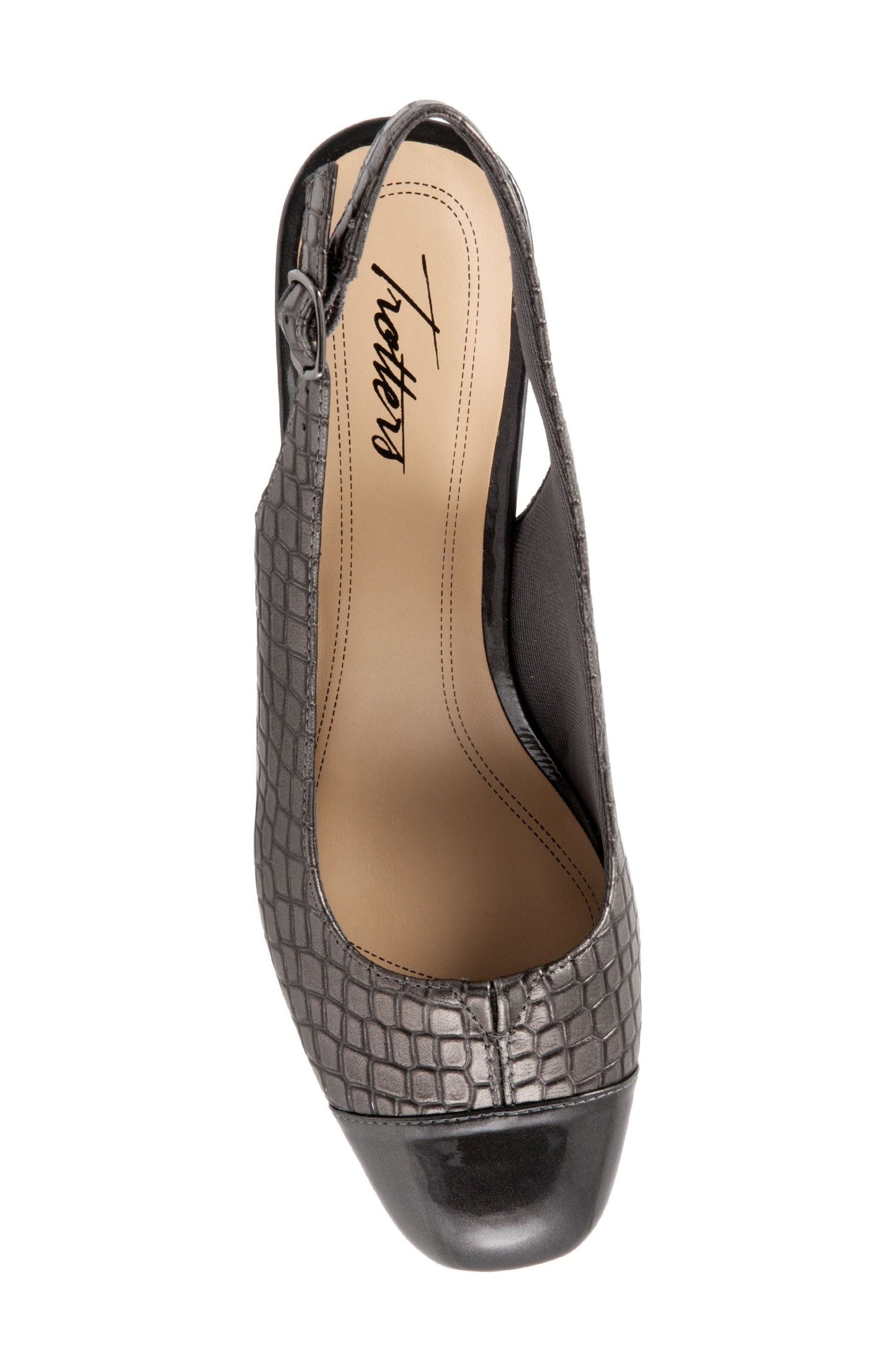 'Dea' Slingback, Alternate, color, PEWTER LEATHER