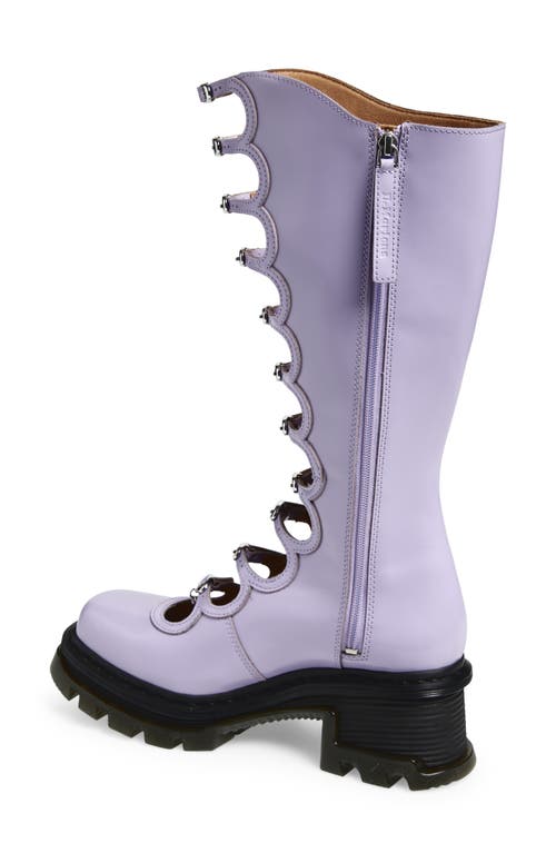 Dr. Martens Kiki Dmxmj Cutout Lug Boot In Purple