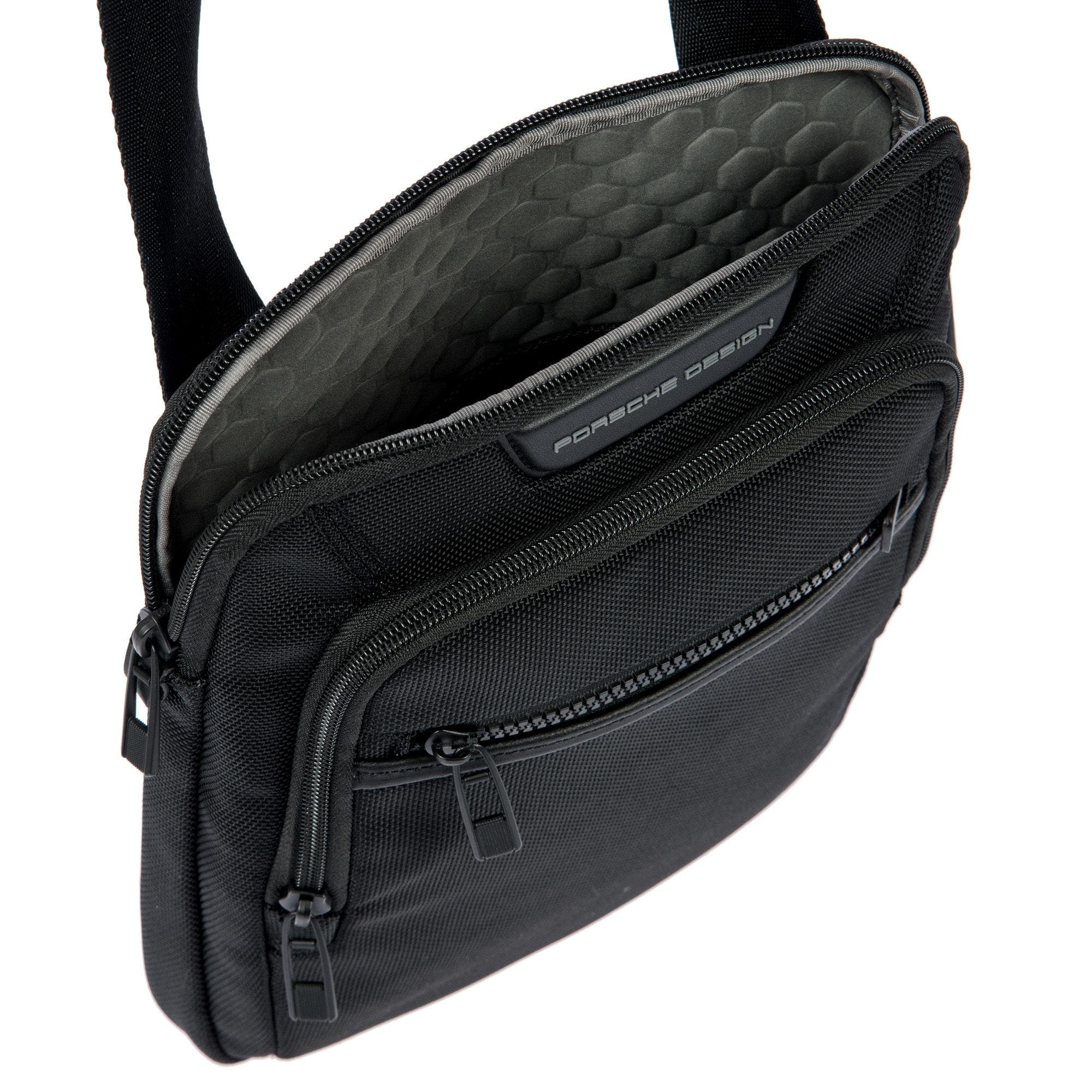 Porsche Design Roadster EVO Nylon Shoulder Bag, Alternate, color, Black