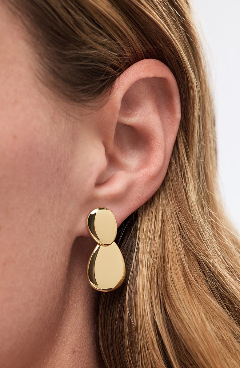 Ana Luisa Pebble Drop Earrings, Alternate, color, Gold / Silver