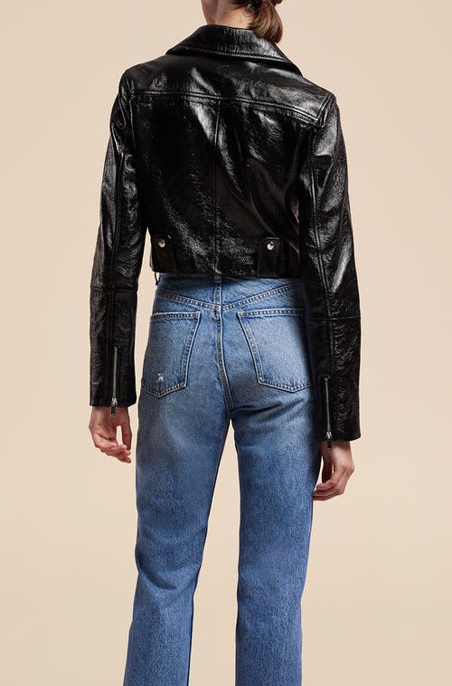 REBECCA TAYLOR REBECCA TAYLOR PATENT MOTO JACKET