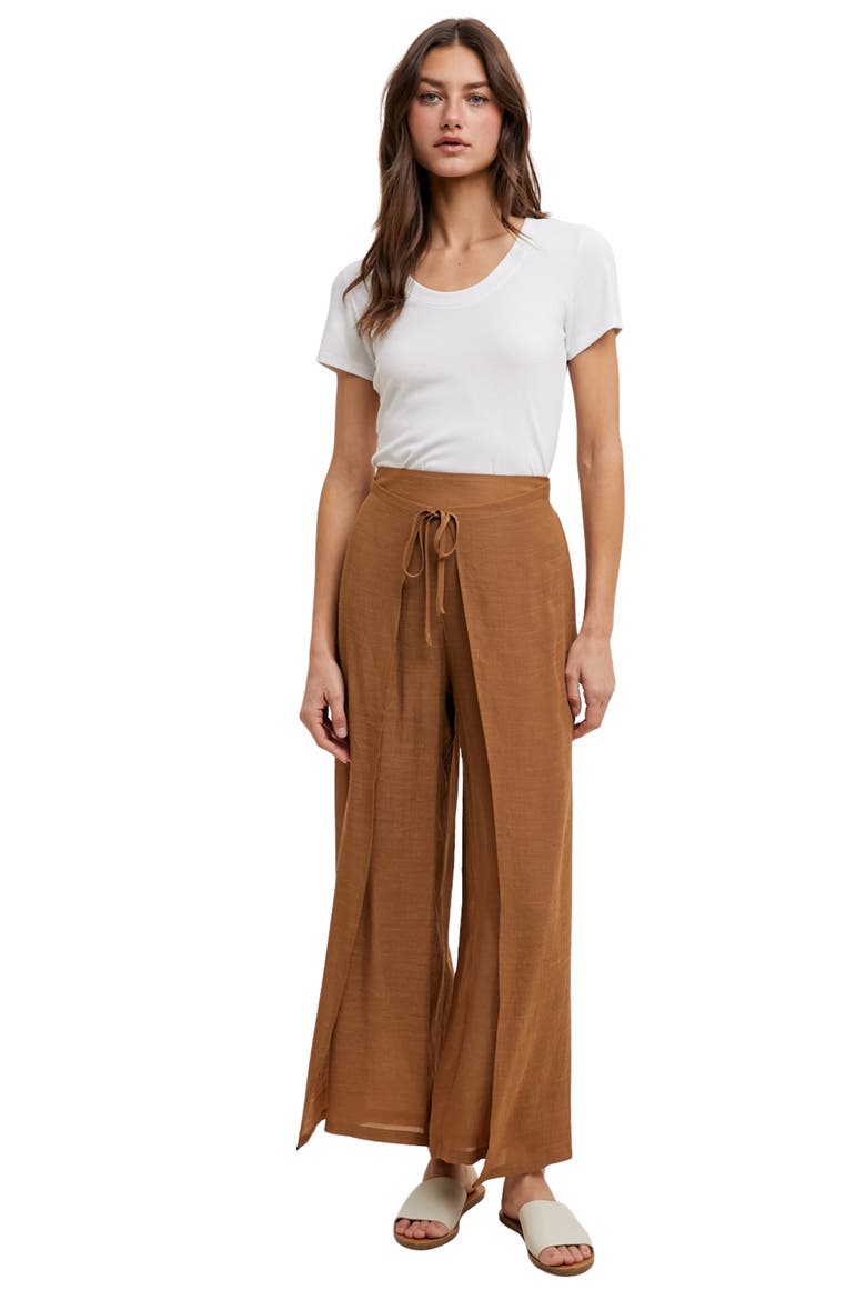 Tulip Drawstring Pants, Alternate, color, CAMEL