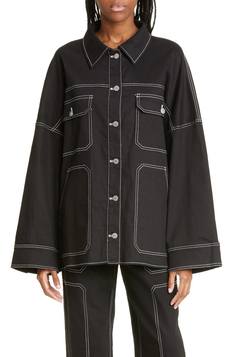 BY.DYLN Cooper Shirt Jacket, Main, color, 