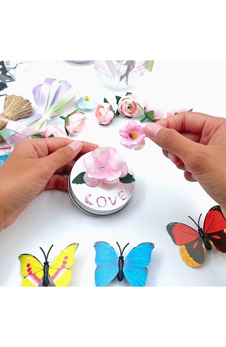 MODBOX DIY Glowing Fairy Lanterns Kit, 2 Pack, Design, Decorate & Create Jars, Alternate, color,