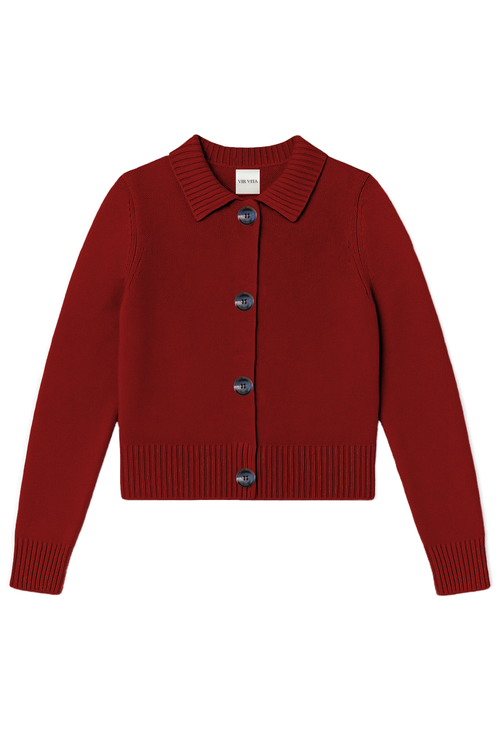 Vir Vita Kaia Cardigan In Purple