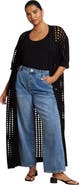 ELOQUII Open Stitch Cardigan Duster