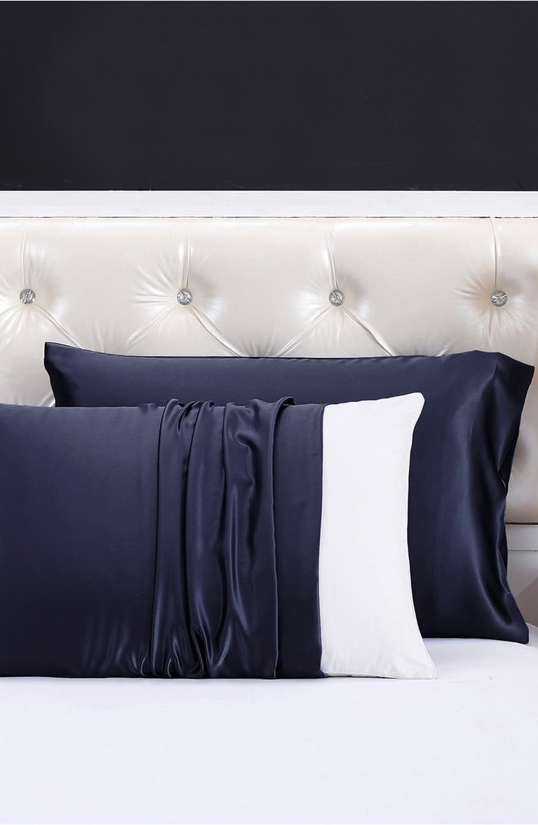 Lilysilk 100% Silk Terse Envelope Pillowcase, Alternate, color, Black