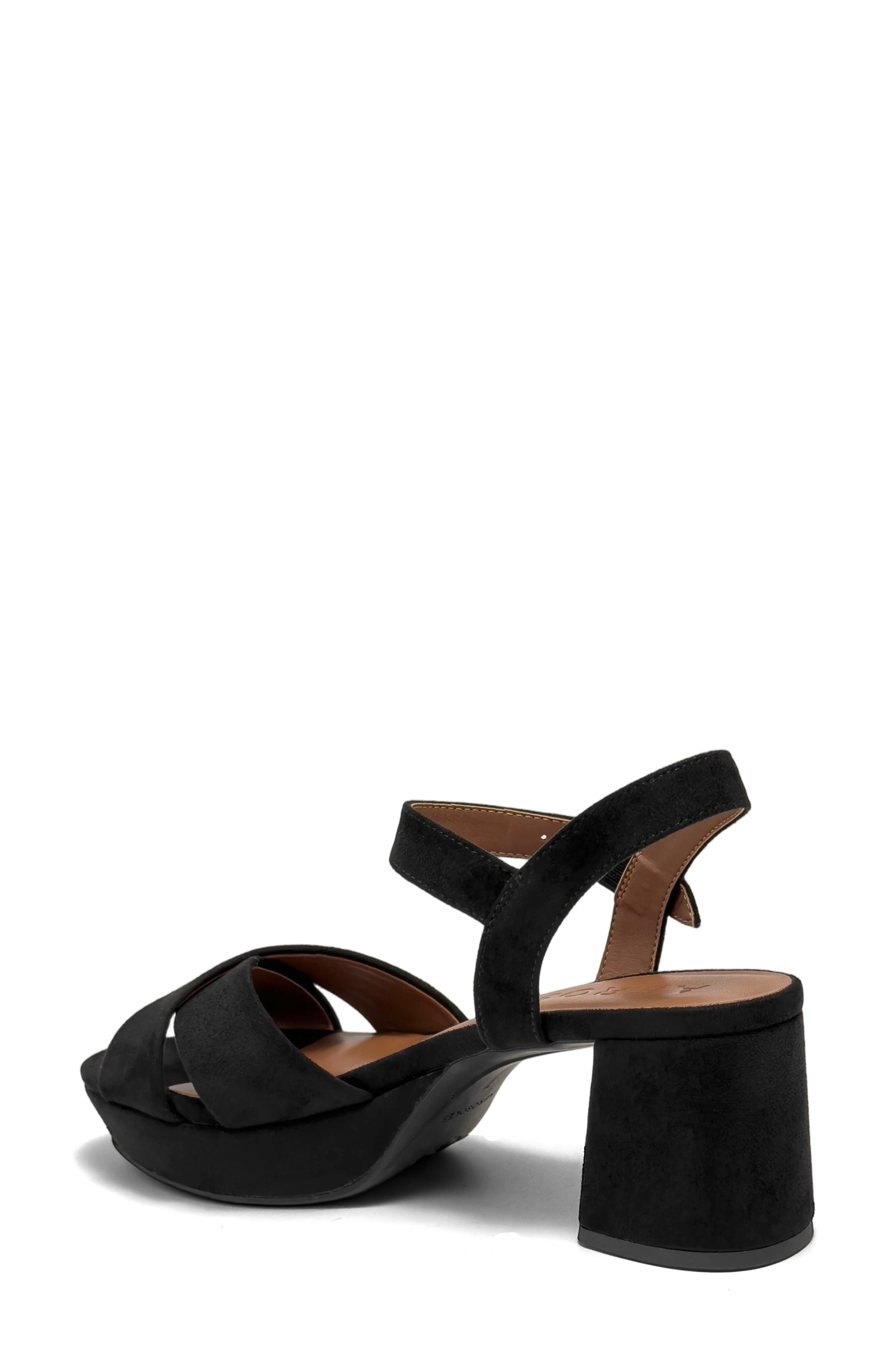 Cosmos Sandal - Wide Width Available, Alternate, color, BLACK/ BLACK SUEDE