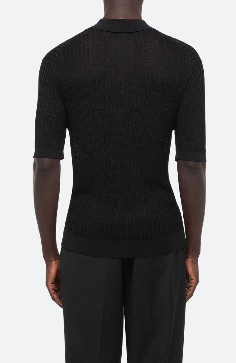 Helmut Lang Pointelle Rib Polo, Alternate, color, 