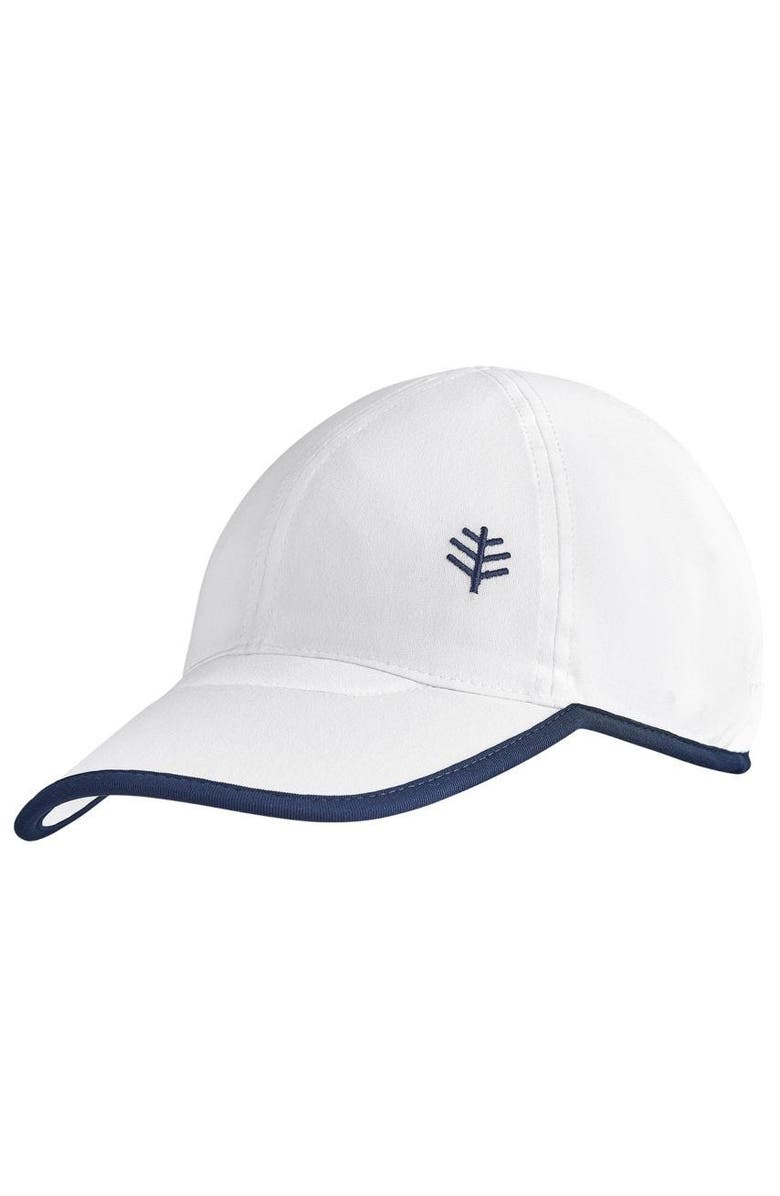 Coolibar Swim & Sports Cap - UPF 50+ Sun Protection - Wave Rider, Alternate, color, White