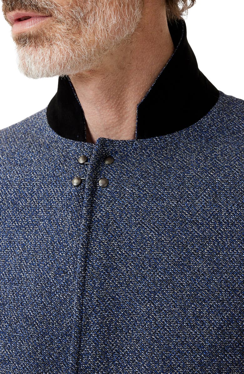 John Varvatos Madison Slim Fit Tweed Blazer, Alternate, color, Lake Blue