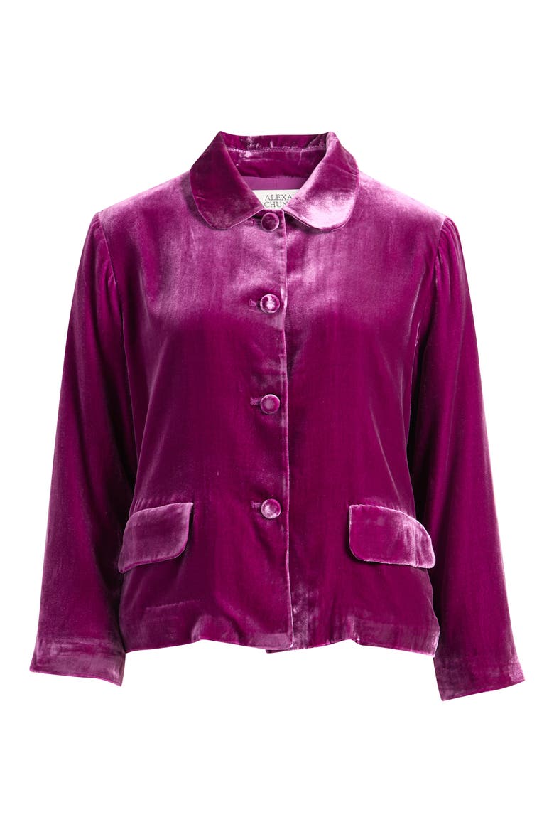Pepo Velvet Jacket, Main, color, PITAYA