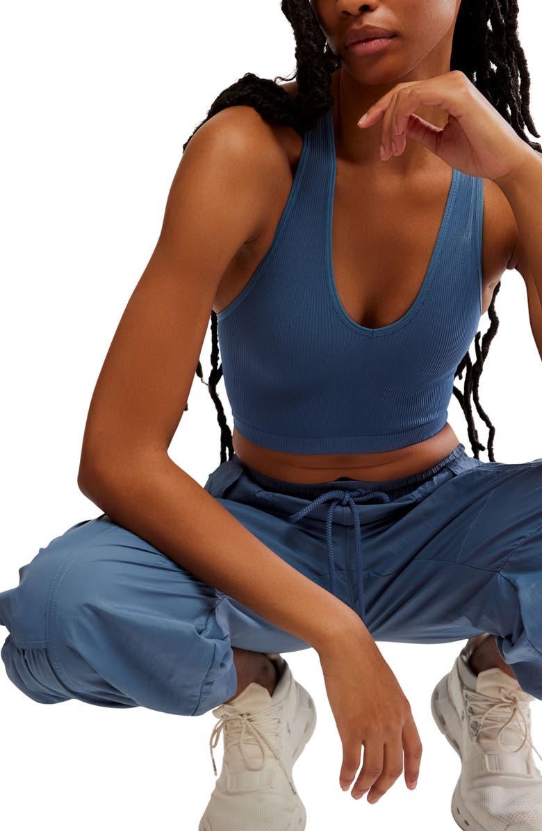 Free People FP Movement Free Throw Crop Tank, Alternate, color, Skyline