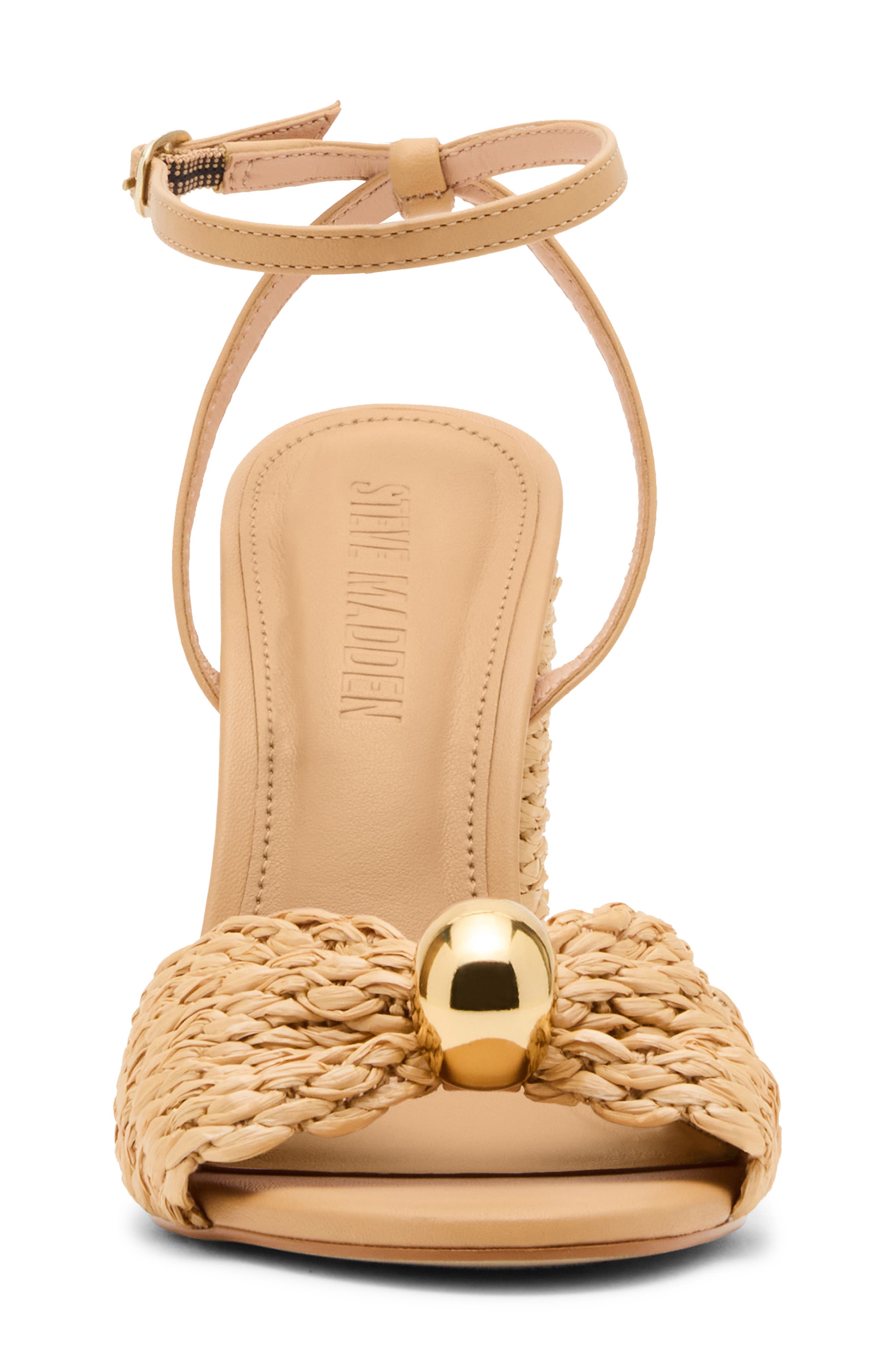 Steve Madden Cheyla Ankle Strap Sandal, Alternate, color, Natural Raffia
