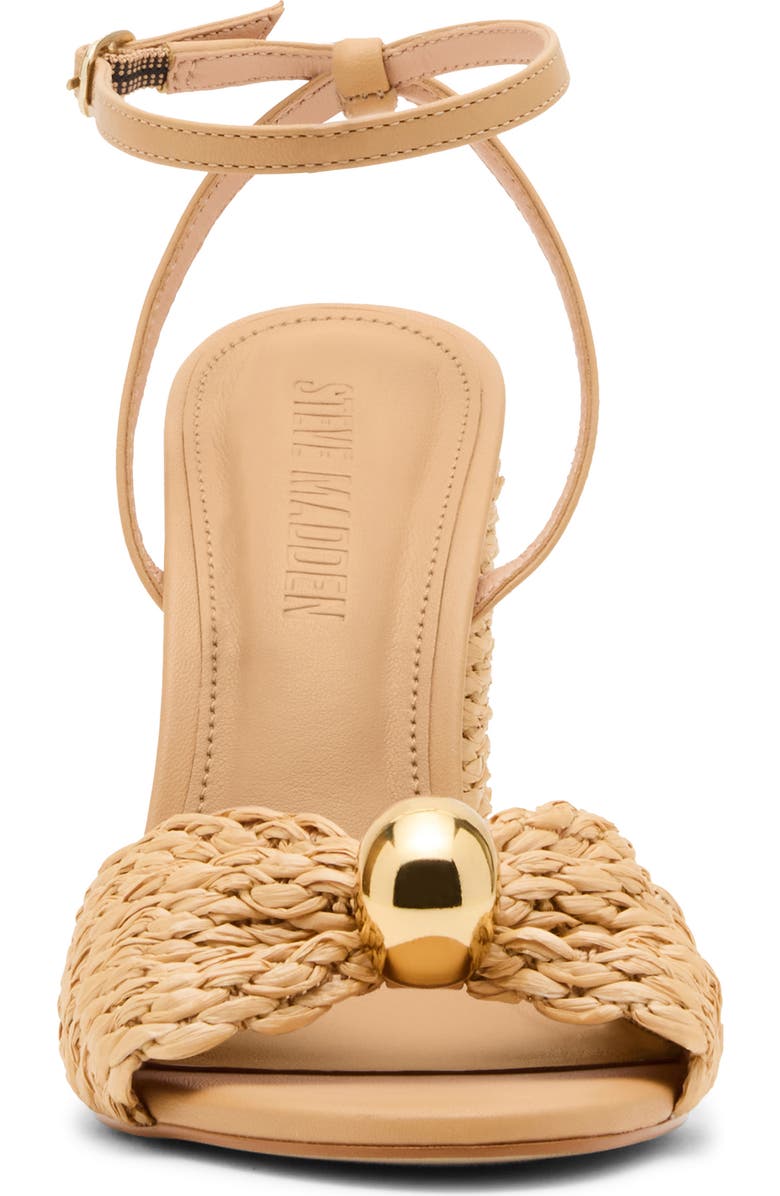 Steve Madden Cheyla Ankle Strap Sandal, Alternate, color, Natural Raffia