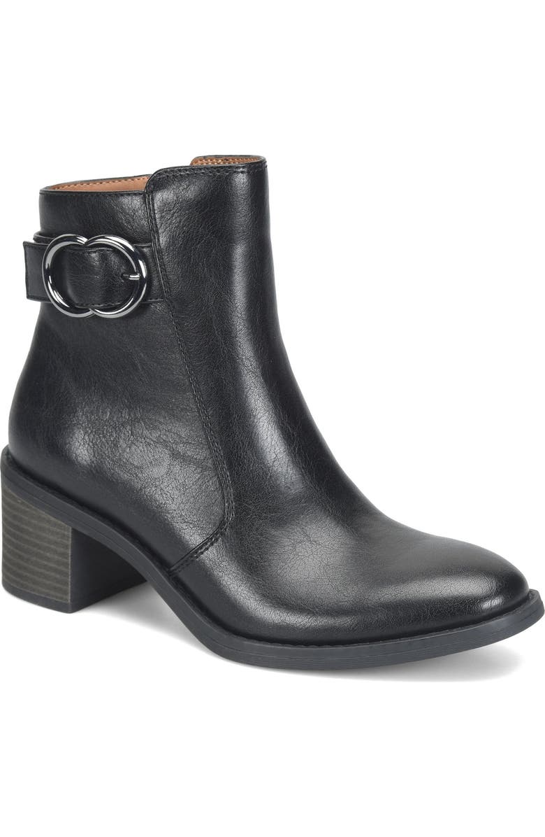 EUROSOFT Hawthorne Buckle Bootie, Main, color, Black