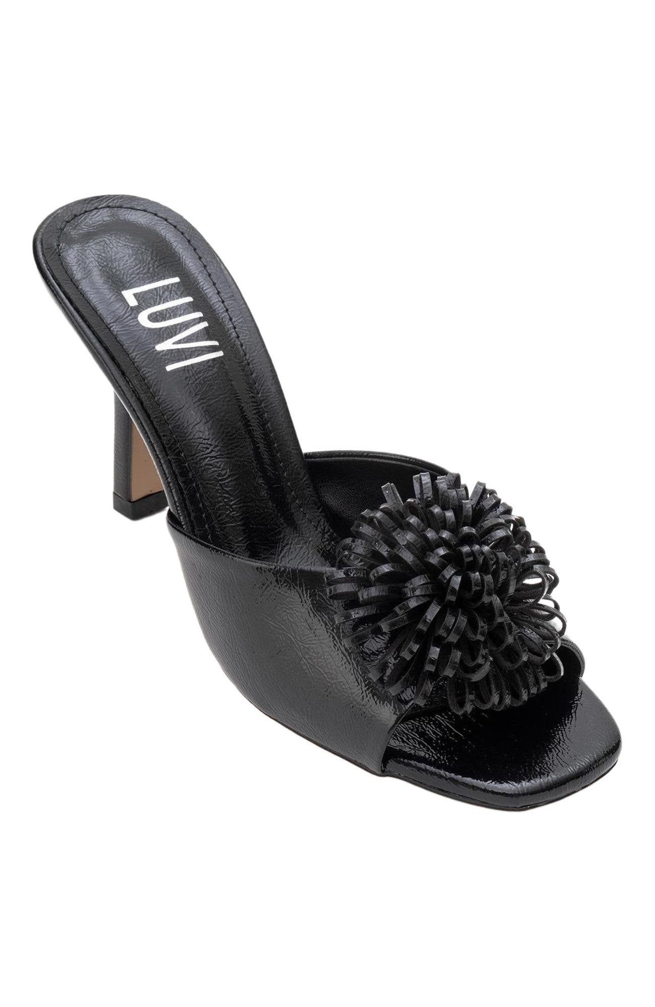 Prologue Shoes Shana Floral Stiletto Heel Mule, Main, color, 