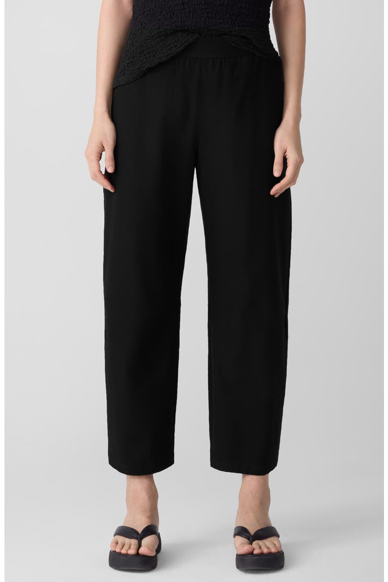 Ankle Barrel Leg Pants, Main, color, BLACK