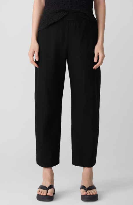 Ankle Barrel Leg Pants