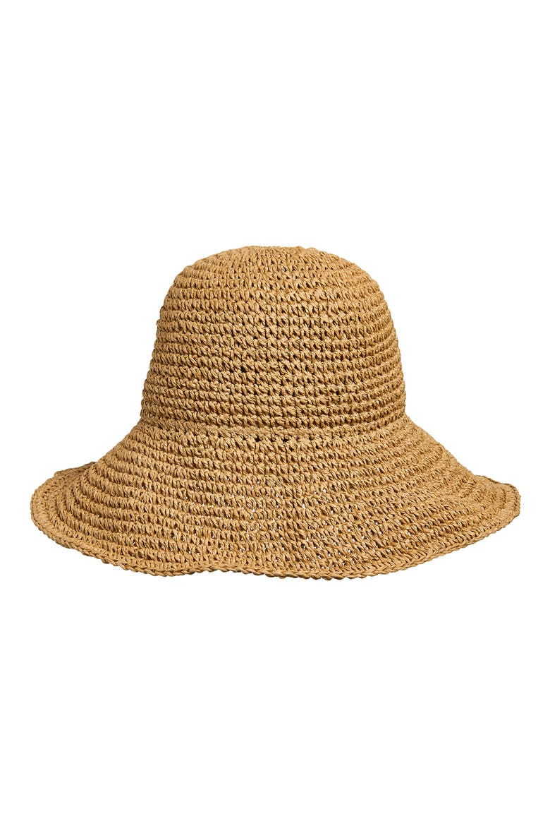 Floppy Straw Sun Hat, Main, color, NATURAL