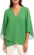 Karen Kane Asymmetrical Crepe Top
