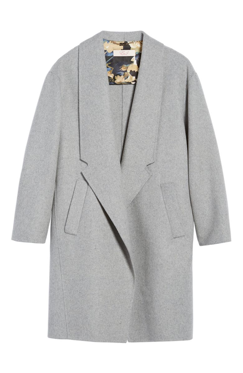 Eliza J Double Face Wool Blend Boyfriend Coat, Alternate, color,