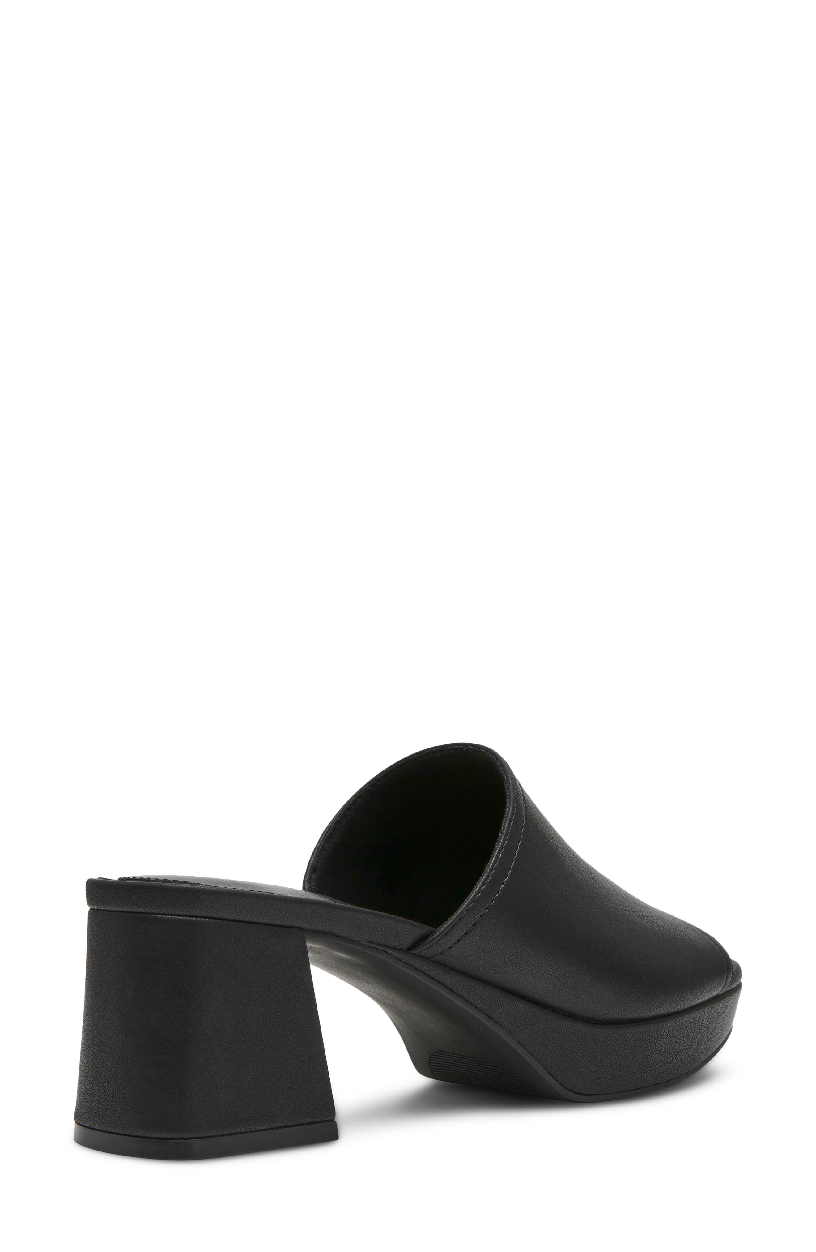 Primo Platform Slide Sandal, Alternate, color, BLACK SMOOTH